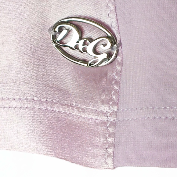 D&G Puff Sleeve Lavender Silk Top - Picture 4 of 10